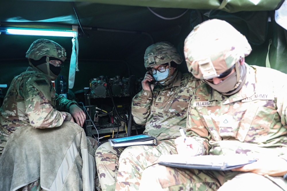 119th Field Artillery Train During Defender 22