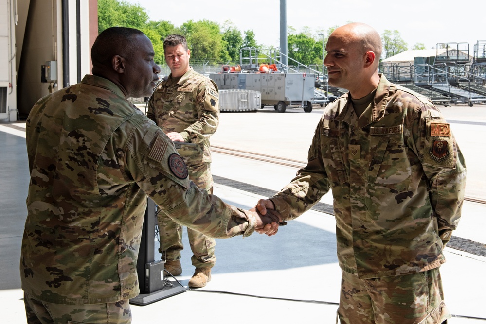 ANG Command Chief Visits 193rd SOW