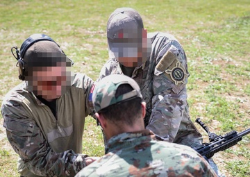 U.S. Army Green Berets assigned to 10th Special Forces Group (Airborne) and Macedonian Special Operations Task Unit “Wolves” train on multiple types of sniper rifles