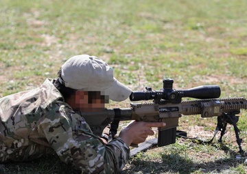 U.S. Army Green Berets assigned to 10th Special Forces Group (Airborne) and Macedonian Special Operations Task Unit “Wolves” train on multiple types of sniper rifles