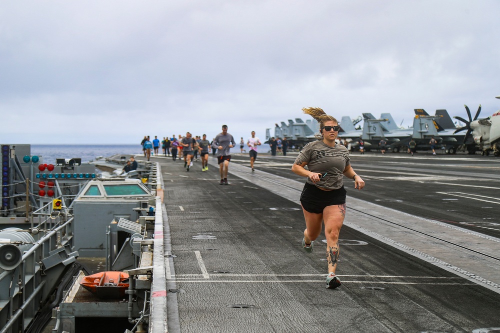 Abraham Lincoln Sailors exercise