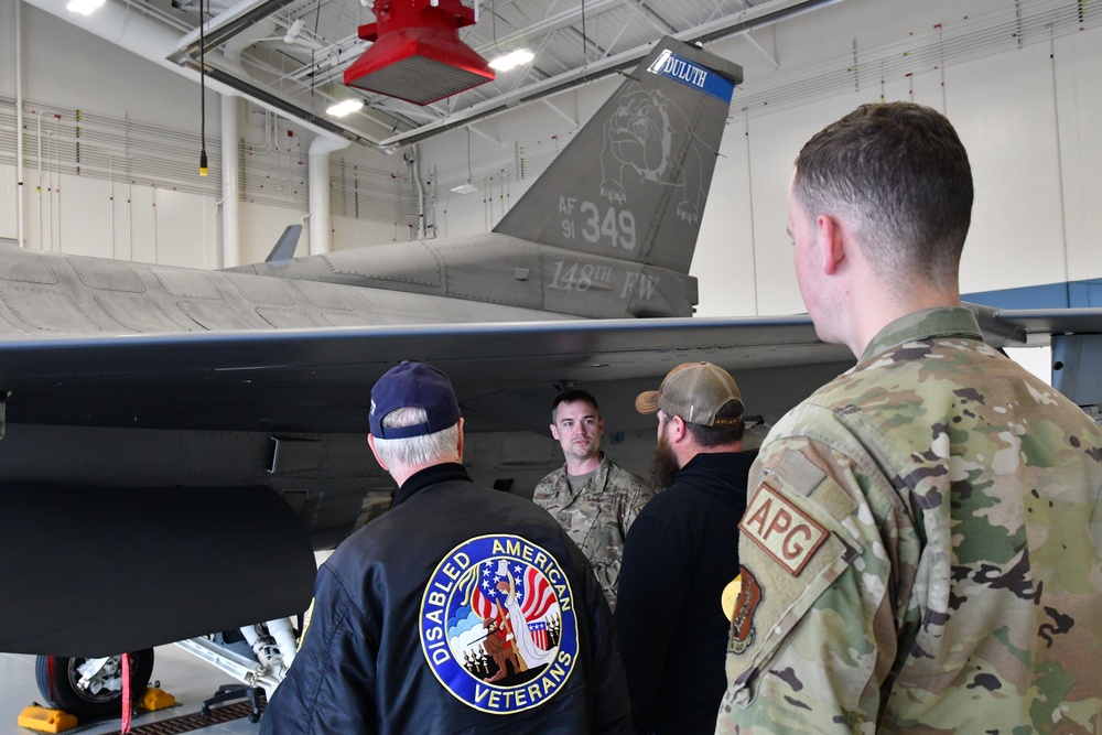 Purple Heart recipient tour 148th Fighter Wing