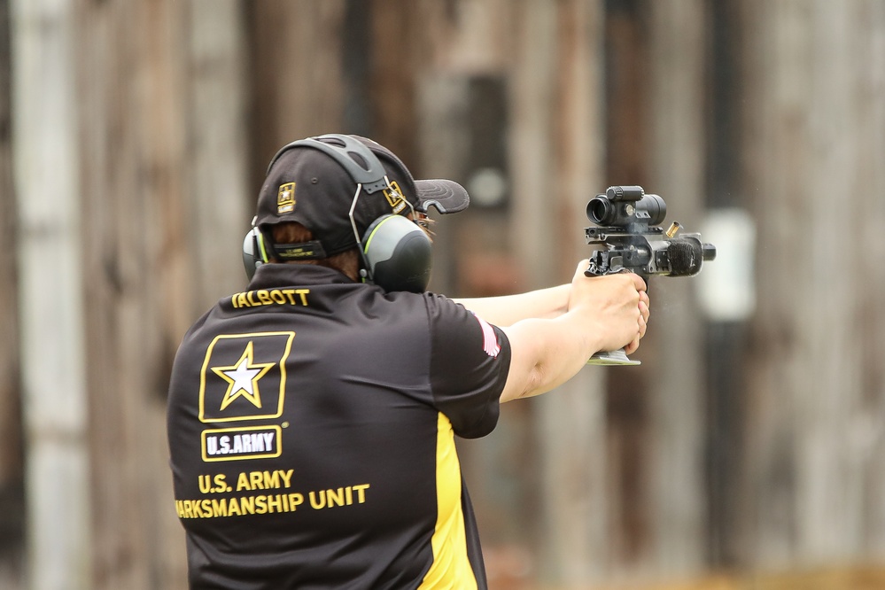 USAMU Soldier Wins Top Lady Category at two Action Pistol Competitions