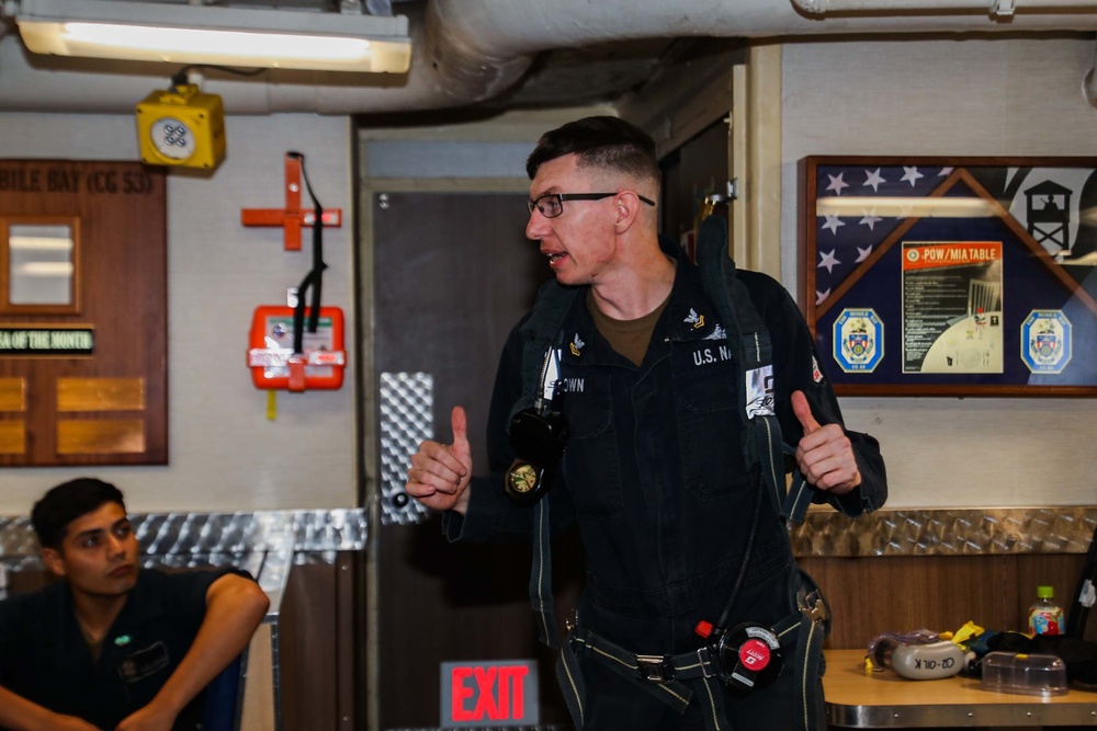 Mobile Bay conducts semi-annual EEBD/SCBA/Egress training