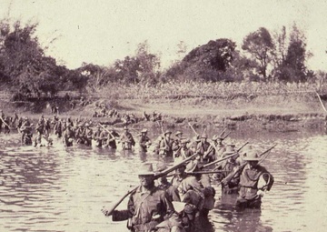 First Nebraska Crossing the Marilao River