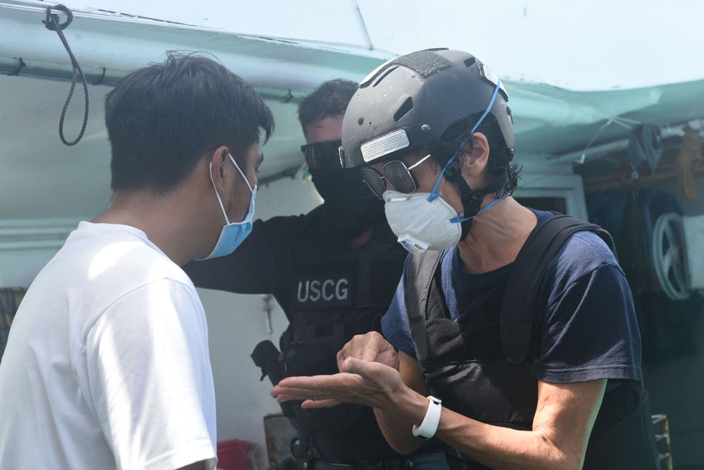 Auxiliarists help Coast Guard Cutter Munro crew perform Operation Blue Pacific