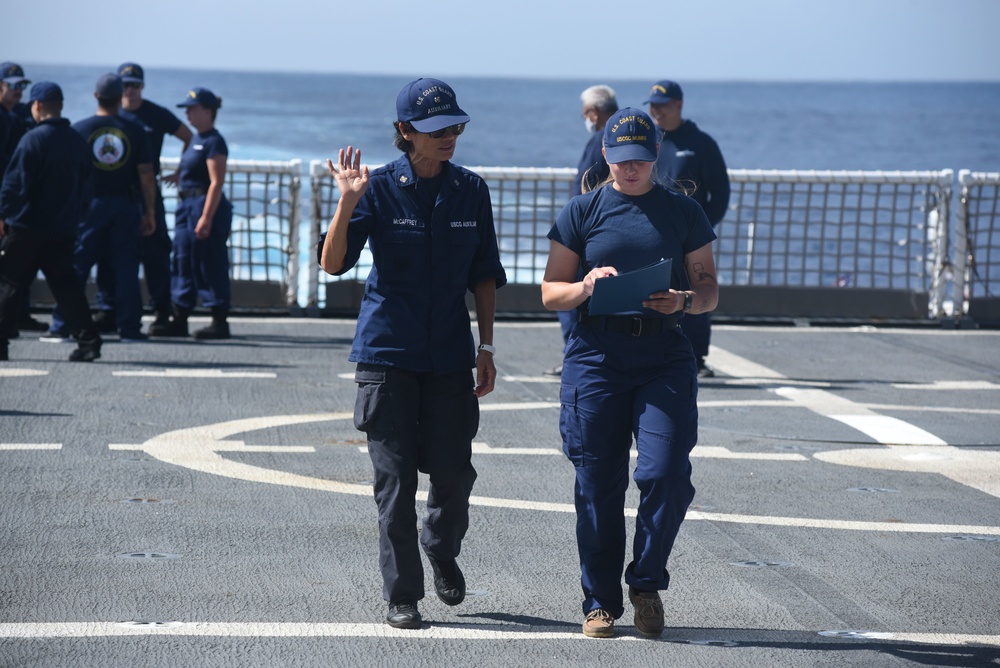 Auxiliarists help Coast Guard Cutter Munro crew perform Operation Blue Pacific