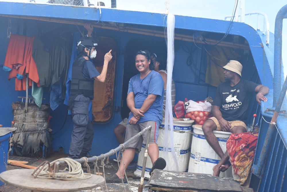 Auxiliarists help Coast Guard Cutter Munro crew perform Operation Blue Pacific