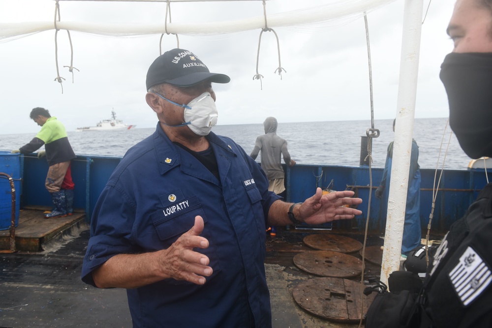 Auxiliarists help Coast Guard Cutter Munro crew perform Operation Blue Pacific