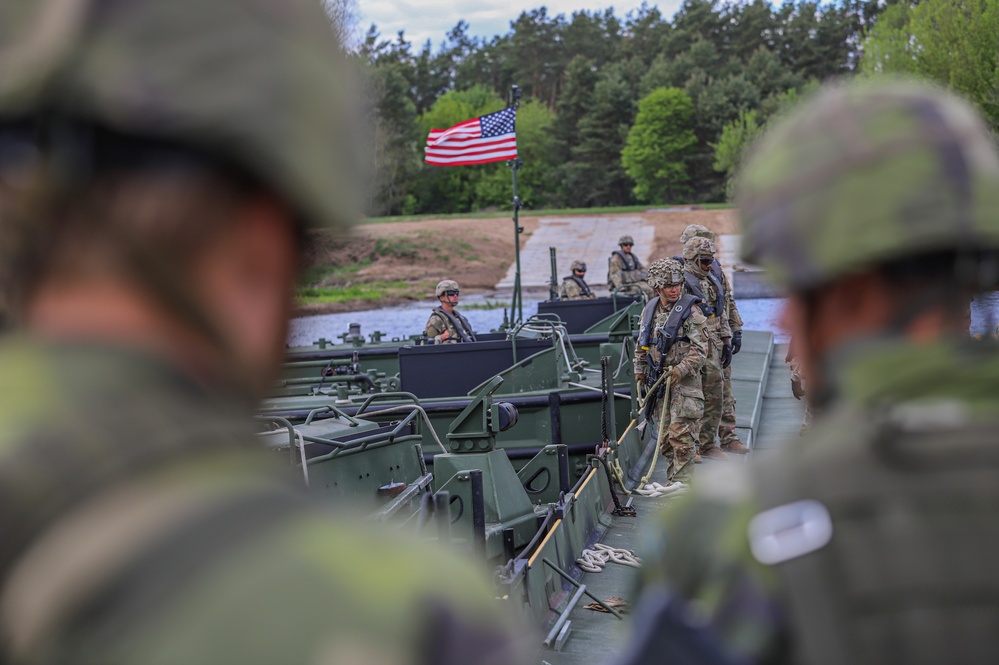 Defender Europe 2022 Wet Gap Crossing Exercise