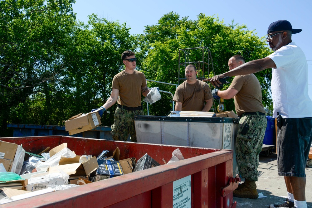 Navy Week Richmond Sailors Volunteer with Habitat for Humanity