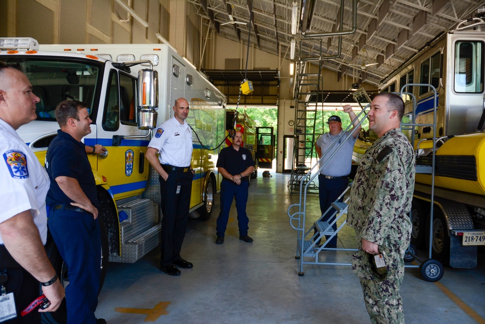 Sailors Visit Chesterfield Fire Station for Navy Week Richmond