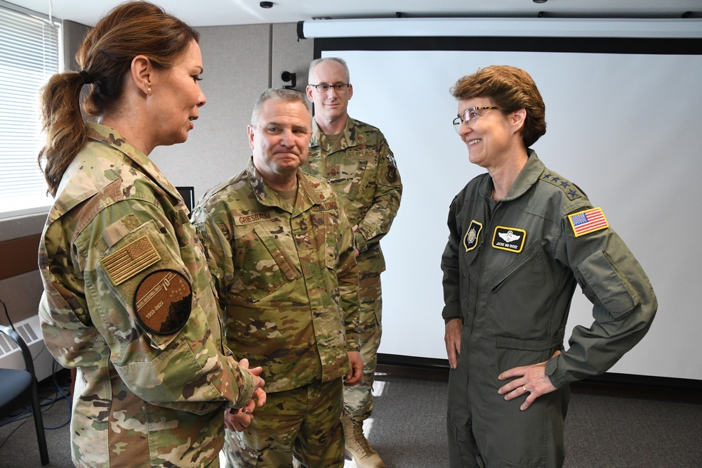 USTRANSCOM commander visits 168th Wing