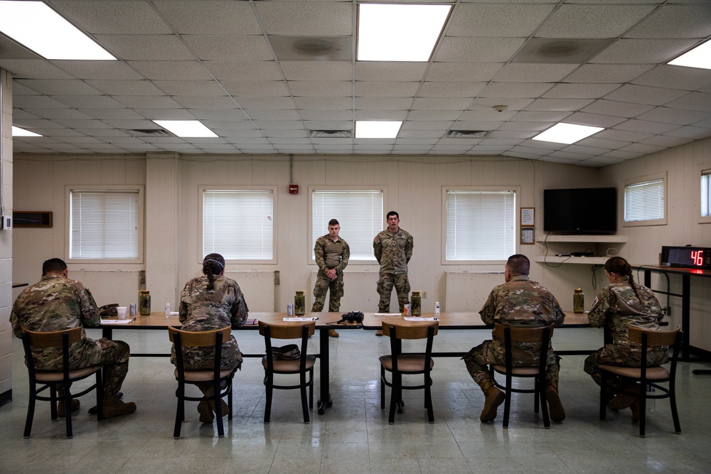 Capabilities Brief During Day 1 at the 2022 Spc. Hilda I. Clayton Best Combat Camera Competition