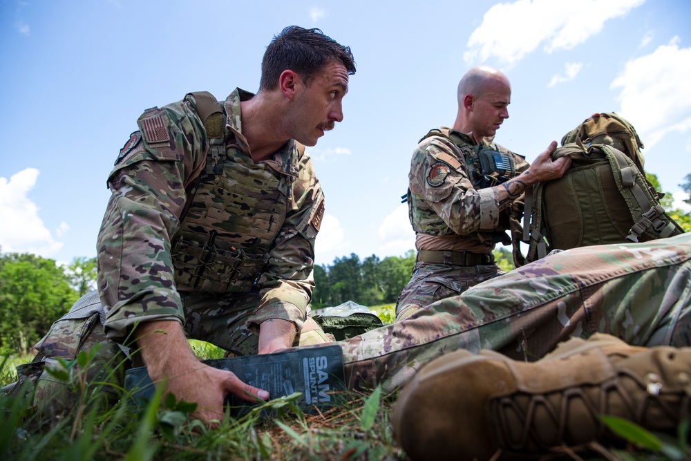 Soldier Skills Lane During Day 1 at the 2022 Spc. Hilda I. Clayton Best Combat Camera Competition