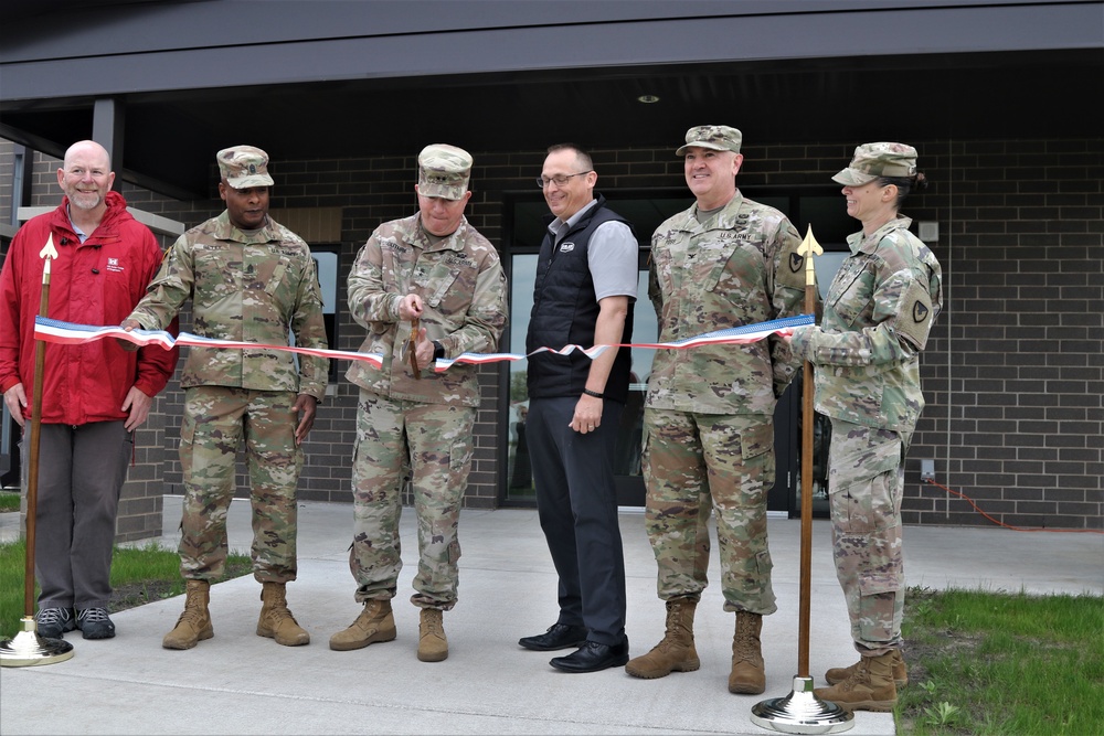 Transient Training Barracks ribbon cutting