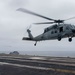 An MH-60S Takes Off Of The Flight Deck