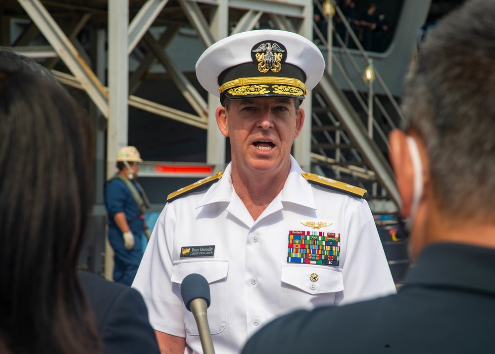 Commander, Carrier Strike Group 5 Holds Press Conference Prior to Deployment