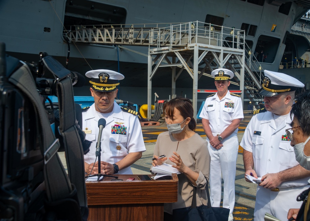 Commander, Carrier Strike Group 5 Holds Press Conference Prior to Deployment