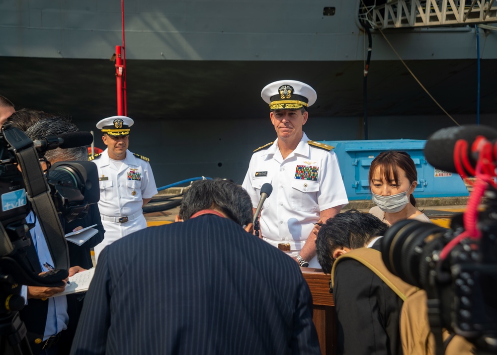 Commander, Carrier Strike Group 5 Holds Press Conference Prior to Deployment