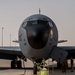 U.S. Air Force KC-135 refuels F-15s