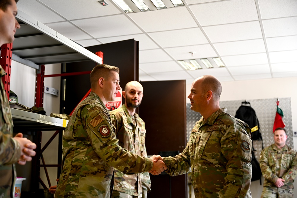 521st AMOW Command Chief visits 728 AMS