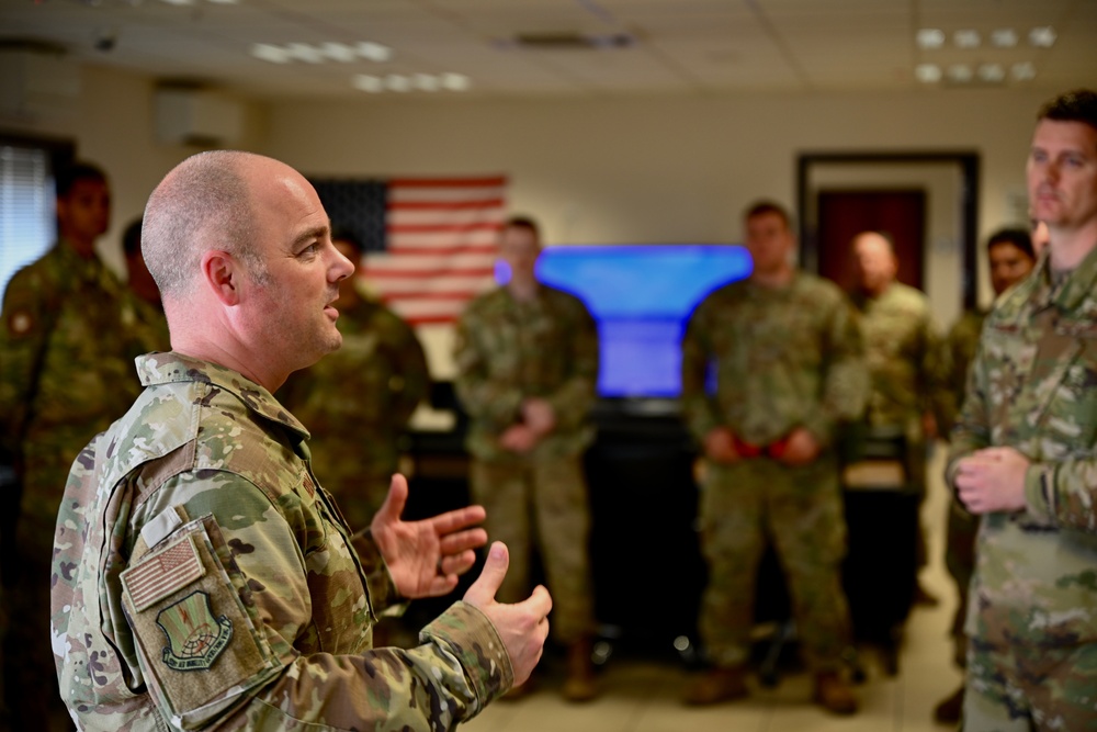 521st AMOW Command Chief visits 728 AMS