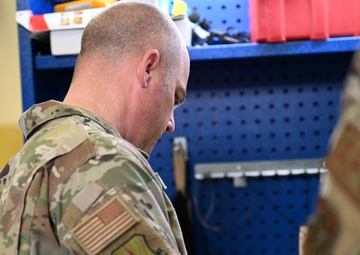 521st AMOW Command Chief visits 728 AMS