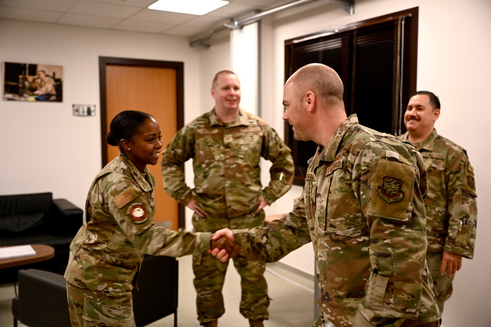 521st AMOW Command Chief visits 728 AMS