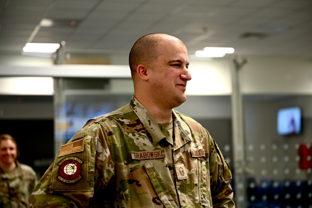 521st AMOW Command Chief visits 728 AMS