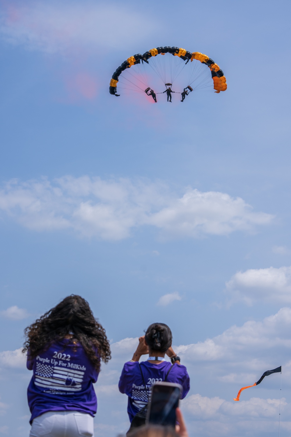 The U.S. Army Parachute Team hosts event for Month of the Military Child