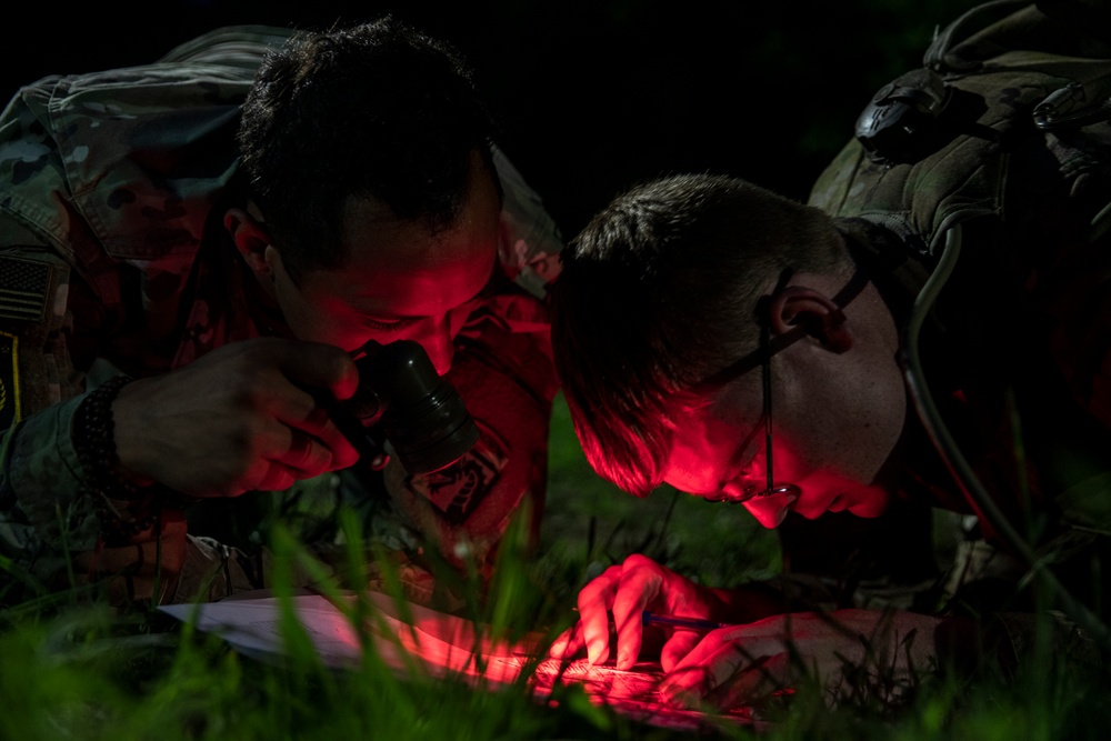 DVIDS - Images - Night Land Navigation Day 2 at the 2022 Spc. Hilda I ...