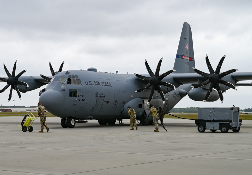 165th Airlift Wing Airmen deploy Logistical Support and a Tactical Airlift Package in Support of U.S. Air Forces Europe