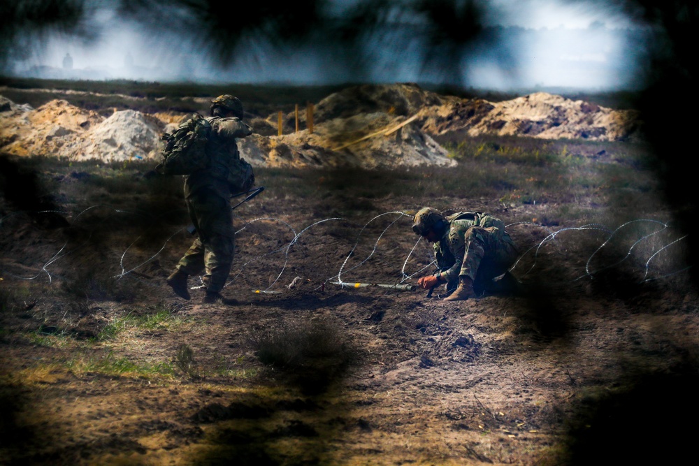 U.S. and German Soldiers conduct live fire exercise at OTA