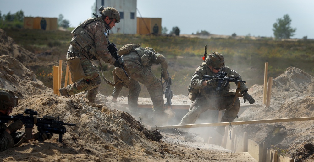 U.S. and German Soldiers conduct live fire exercise at OTA