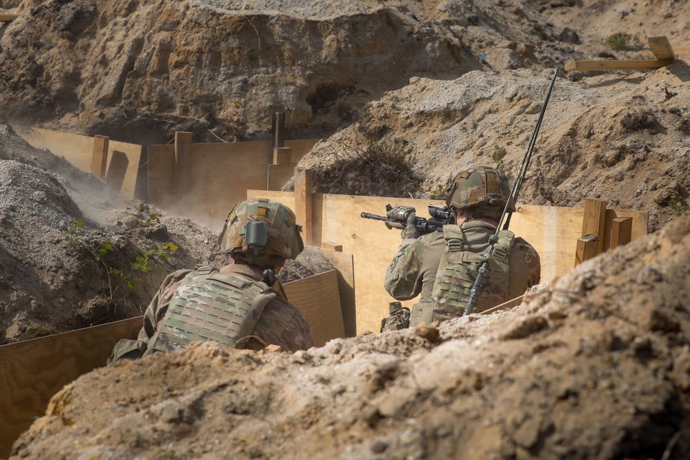 U.S. and German Soldiers conduct live fire exercise at OTA