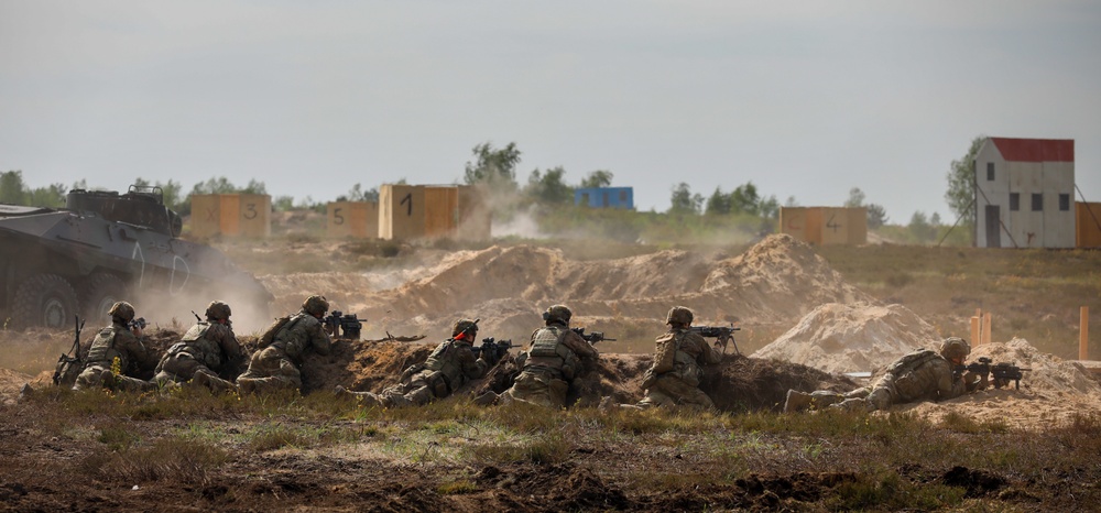 U.S. and German Soldiers conduct live fire exercise at OTA