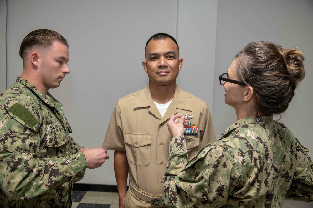 Master Chief Pinning on Camp Lemonnier