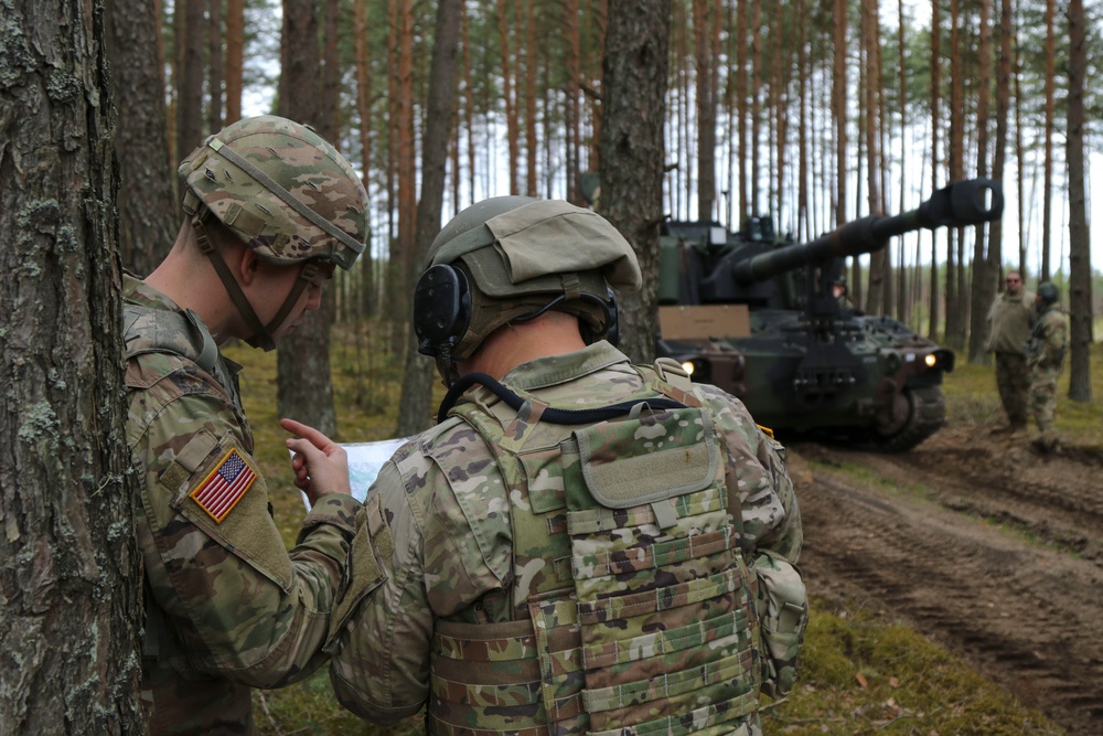 1-109th Field Artillery Soldiers begin field exercise in Lithuania
