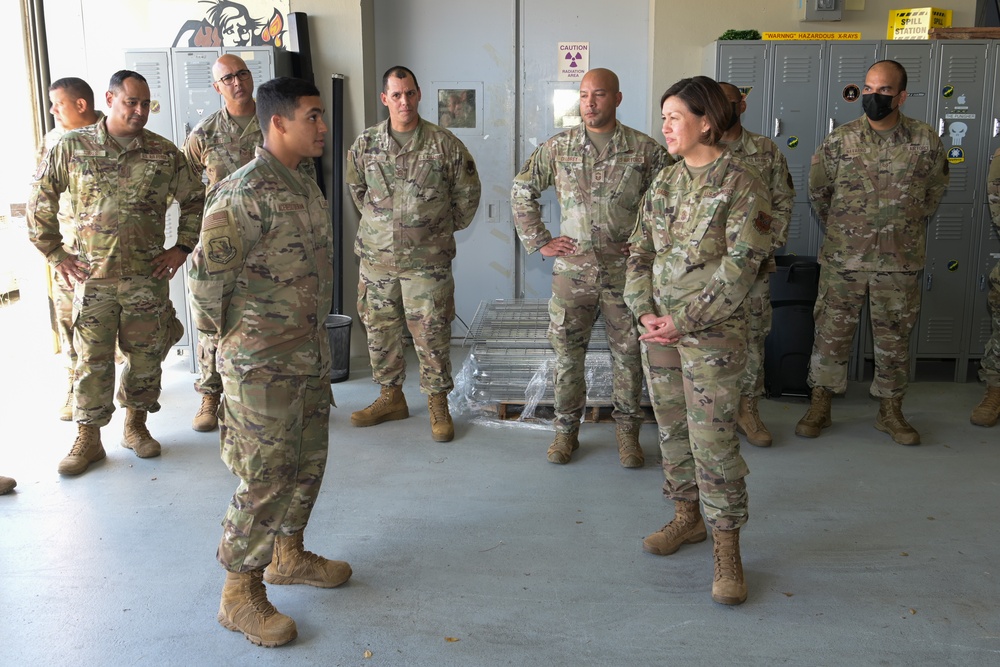 CMSAF JoAnne S. Bass visits 156th Wing