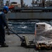 Gridley conducts a replenishment-at-sea with the Military Sealift Command fleet replenishment oiler USNS Rappahannock (T-AO 204)