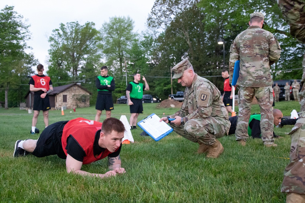 Soldiers compete in the National Guard Bureau Region 2 Best Warrior Competition