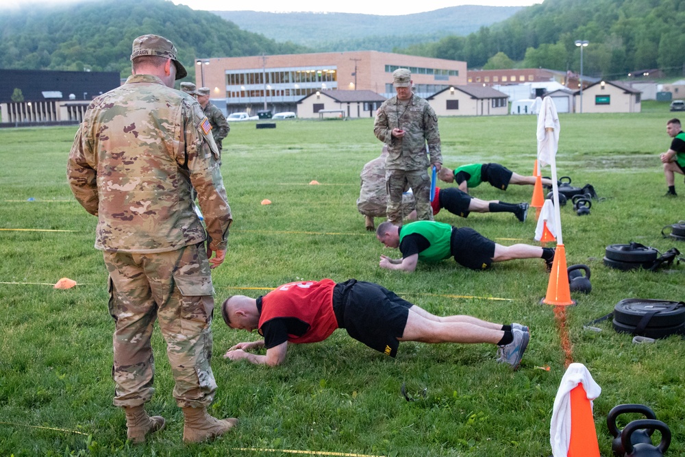 Soldiers compete in the National Guard Bureau Region 2 Best Warrior Competition