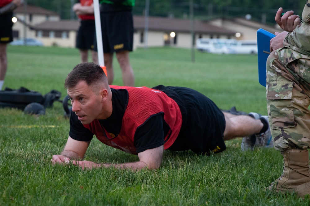 Soldiers compete in the National Guard Bureau Region 2 Best Warrior Competition