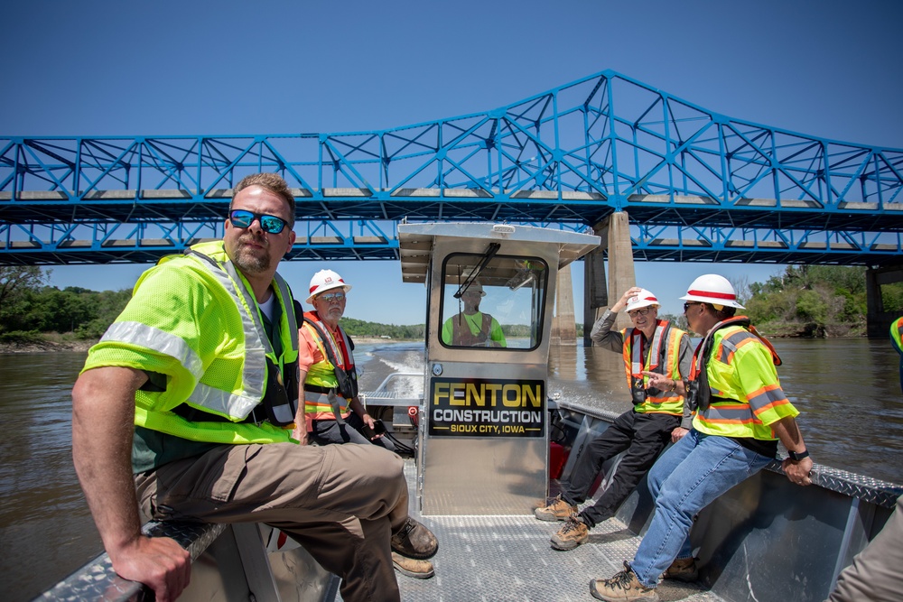 USACE Omaha District's Florence Bedrock Removal Project on the Missouri River
