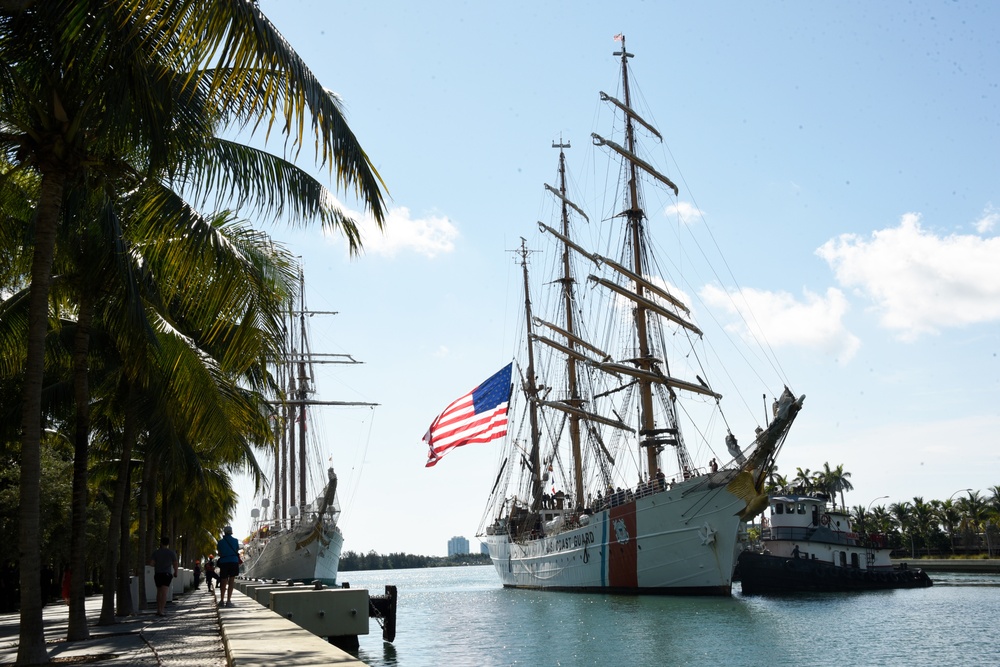 Coast Guard Cutter Barque Eagle visits Miami