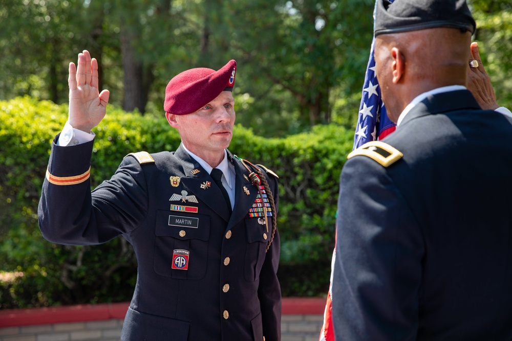 82nd Airborne Paratrooper is promoted to Col.