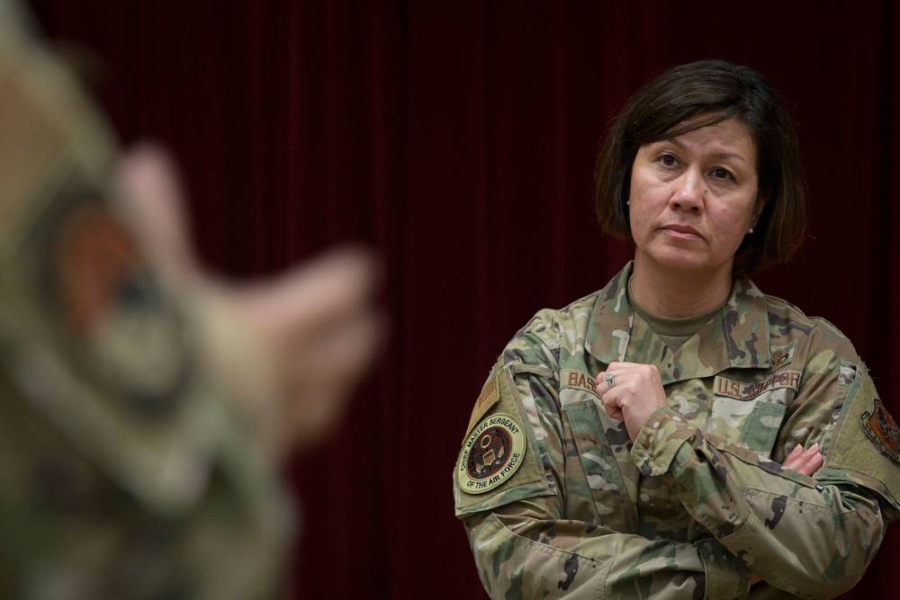 CMSAF JoAnne S. Bass visits 141st Air Control Squadron