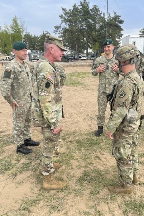 Pa. adjutant general, senior enlisted leader visit Lithuania