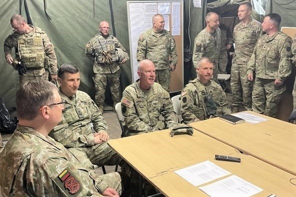 Pa. adjutant general, senior enlisted leader visit Lithuania